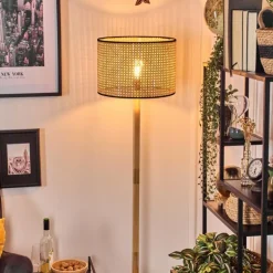 Ramila Lampadaire Écru, Noir, 1 lumière