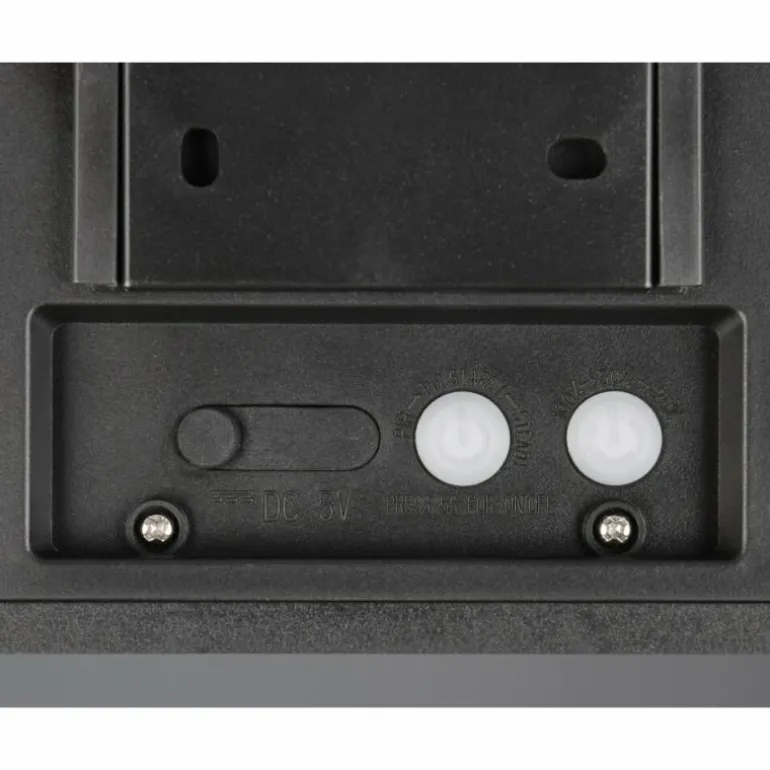 Ramos Applique murale Luminaires Reality LED Noir, 1 lumière, Détecteur de mouvement