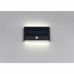 Ramos Applique murale Luminaires Reality LED Noir, 1 lumière, Détecteur de mouvement