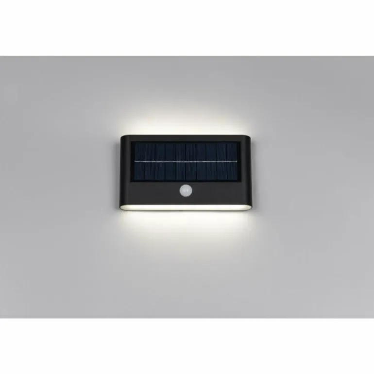 Ramos Applique murale Luminaires Reality LED Noir, 1 lumière, Détecteur de mouvement