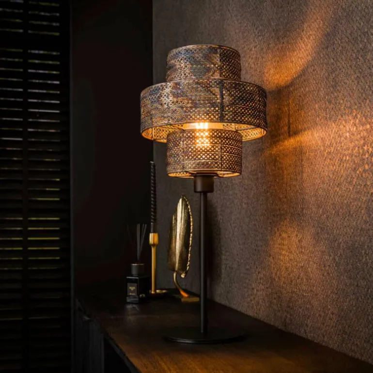 Reimonde Lampe à poser Brun, Noir, 1 lumière