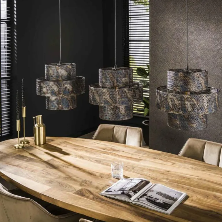 Reimonde Suspension Brun, Noir, 3 lumières