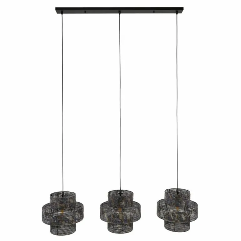 Reimonde Suspension Brun, Noir, 3 lumières