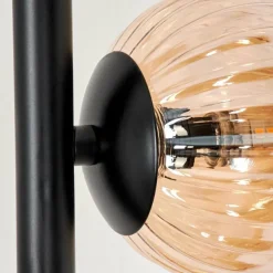 Remaisnil Lampadaire Ambre, Fumé, 3 lumières