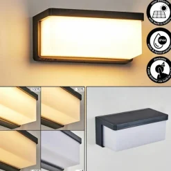 Rifbjerg Lampe murale d´extérieur, Applique murale, Spot mural LED Noir, 1 lumière