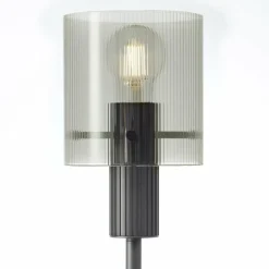 Riffelini Lampadaire Luminaires Brilliant Noir, 2 lumières