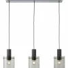 Riffelini Suspension Luminaires Brilliant Noir, 3 lumières