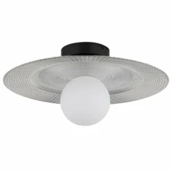 Riga Plafonnier Luminaires Globo Lighting Noir, 1 lumière