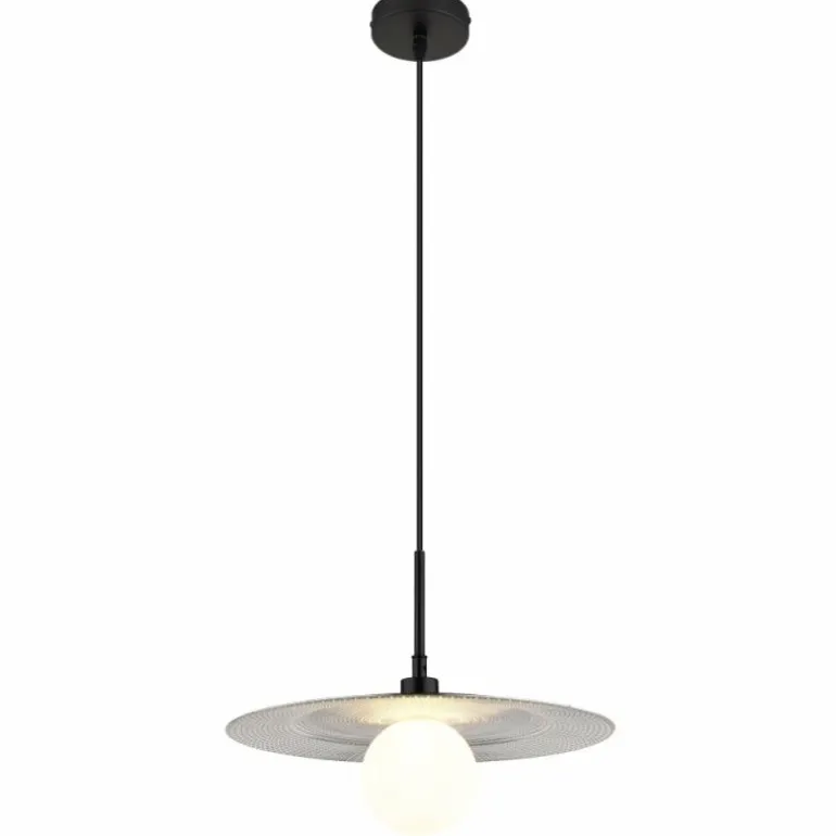 Riga Suspension Luminaires Globo Lighting Noir, 1 lumière