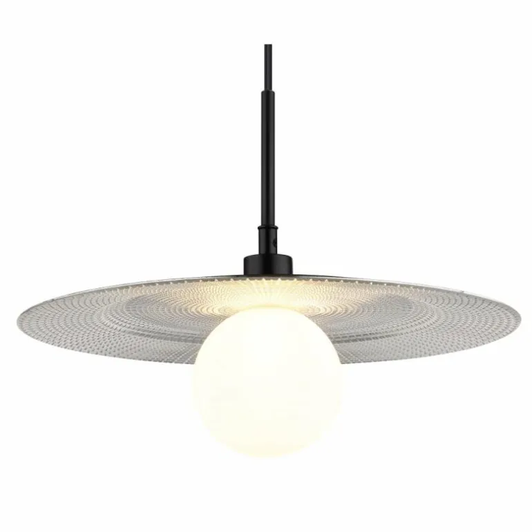 Riga Suspension Luminaires Globo Lighting Noir, 1 lumière