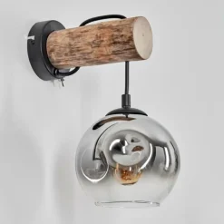 Ripoll Applique murale Écru, Noir, 1 lumière