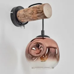 Ripoll Applique murale Écru, Noir, 1 lumière