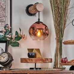 Ripoll Applique murale Écru, Noir, 1 lumière