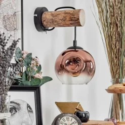 Ripoll Applique murale Écru, Noir, 1 lumière