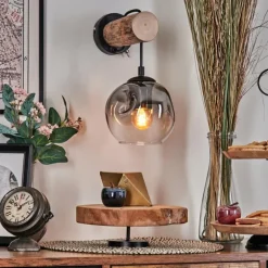 Ripoll Applique murale Écru, Noir, 1 lumière