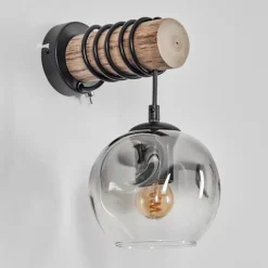 Ripoll Boule lumineuse, Applique murale Écru, Noir, 1 lumière