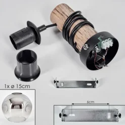 Ripoll Boule lumineuse, Applique murale Écru, Noir, 1 lumière