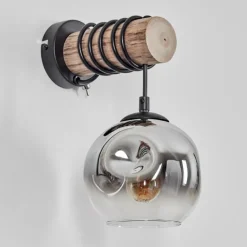 Ripoll Boule lumineuse, Applique murale Écru, Noir, 1 lumière