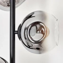 Ripoll Lampadaire Chrome, Clair, Fumé, 3 lumières