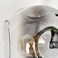 Ripoll Lampadaire Chrome, Clair, Fumé, 3 lumières