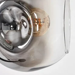 Ripoll Lampadaire Chrome, Clair, Fumé, 4 lumières