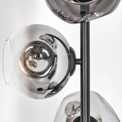 Ripoll Lampadaire Chrome, Clair, Fumé, 4 lumières