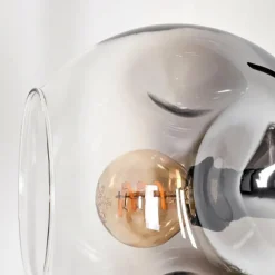 Ripoll Lampadaire Clair, Fumé, 3 lumières