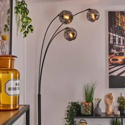 Ripoll Lampadaire Fumé, 3 lumières