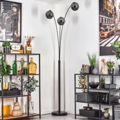 Ripoll Lampadaire Fumé, 3 lumières