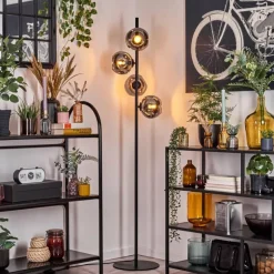 Ripoll Lampadaire Fumé, 4 lumières