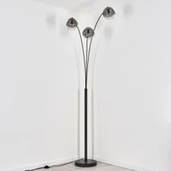 Ripoll Lampadaire Noir, 3 lumières