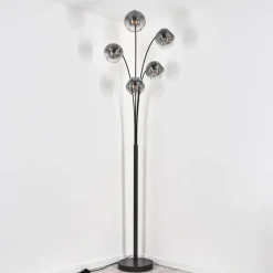 Ripoll Lampadaire Noir, 5 lumières