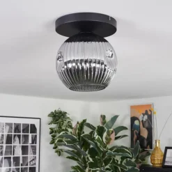 Ripoll Plafonnier, Boule lumineuse Fumé, 1 lumière