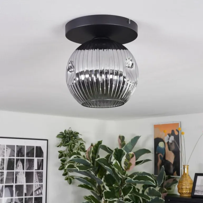 Ripoll Plafonnier, Boule lumineuse Fumé, 1 lumière