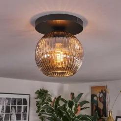 Ripoll Plafonnier, Boule lumineuse Fumé, 1 lumière