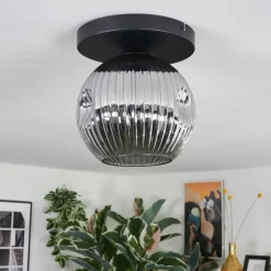 Ripoll Plafonnier, Boule lumineuse Fumé, 1 lumière