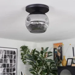 Ripoll Plafonnier, Boule lumineuse Fumé, 1 lumière