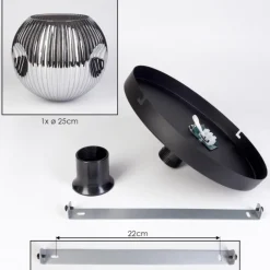 Ripoll Plafonnier, Boule lumineuse Fumé, 1 lumière