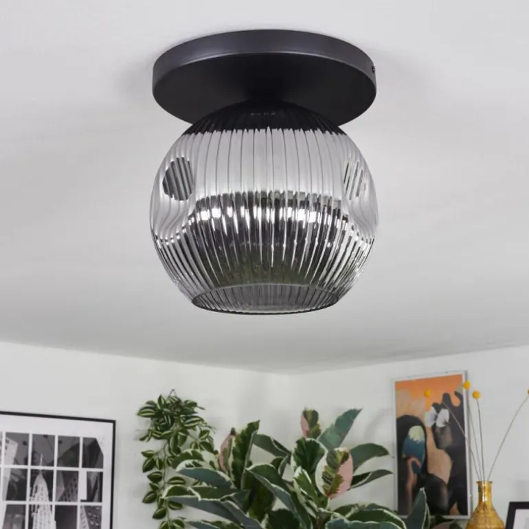 Ripoll Plafonnier, Boule lumineuse Fumé, 1 lumière