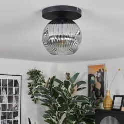 Ripoll Plafonnier, Boule lumineuse Clair, Fumé, 1 lumière