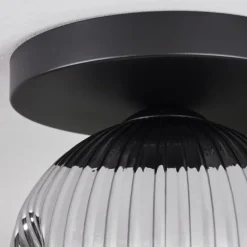 Ripoll Plafonnier, Boule lumineuse Clair, Fumé, 1 lumière