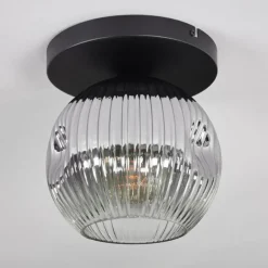 Ripoll Plafonnier, Boule lumineuse Clair, Fumé, 1 lumière