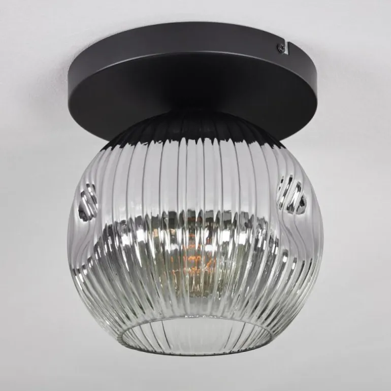 Ripoll Plafonnier, Boule lumineuse Clair, Fumé, 1 lumière