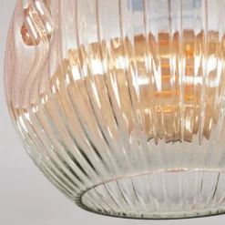 Ripoll Plafonnier, Boule lumineuse Ambre, Clair, 1 lumière