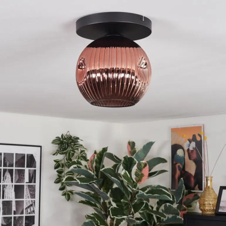 Ripoll Plafonnier, Boule lumineuse Cuivré, 1 lumière