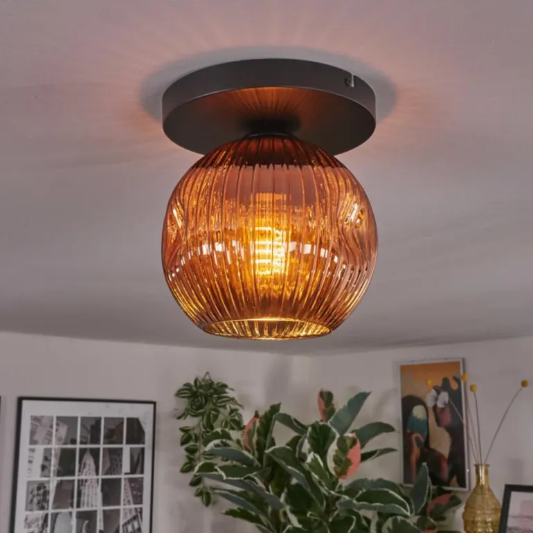 Ripoll Plafonnier, Boule lumineuse Cuivré, 1 lumière