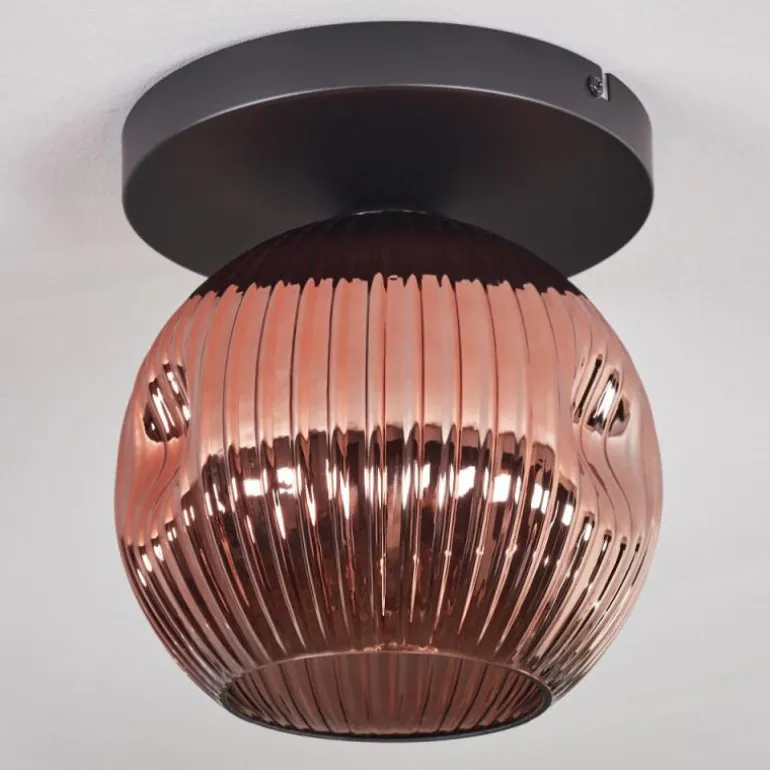 Ripoll Plafonnier, Boule lumineuse Cuivré, 1 lumière