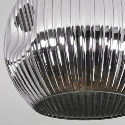 Ripoll Plafonnier, Boule lumineuse Chrome, Fumé, 1 lumière