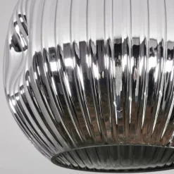 Ripoll Plafonnier, Boule lumineuse Chrome, Fumé, 1 lumière