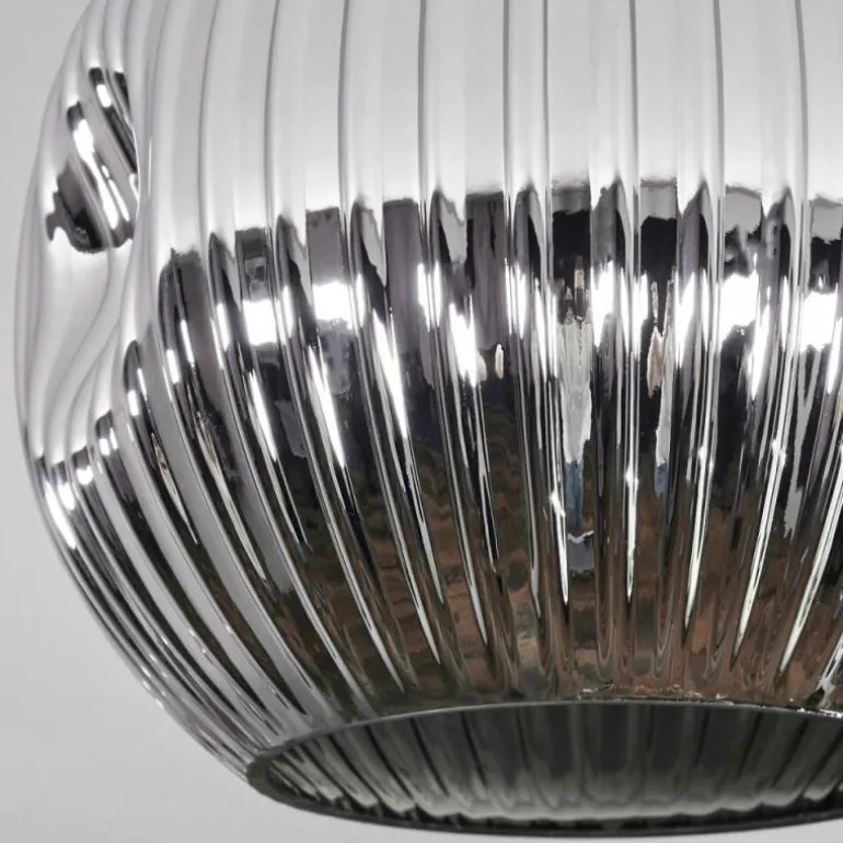 Ripoll Plafonnier, Boule lumineuse Chrome, Fumé, 1 lumière